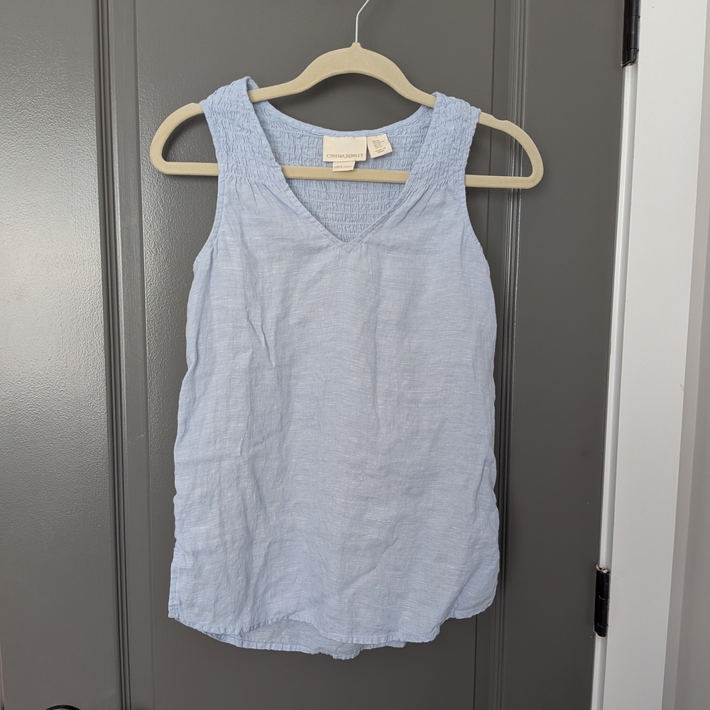 Cynthia Rowley Light Blue Tank Top